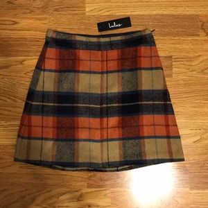 Plaid fashion skirt